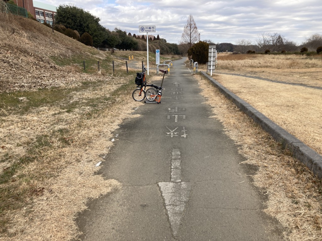 川越狭山自転車線　狭山市と川越市の境