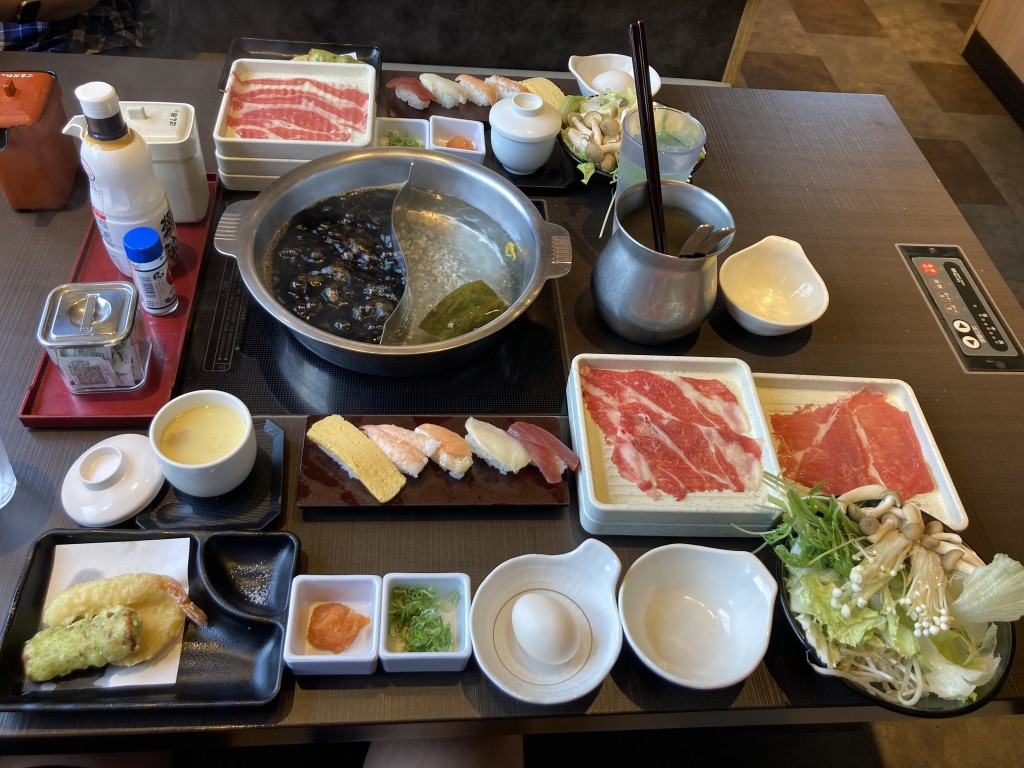 ゆず庵　黒毛牛しゃぶしゃぶセット