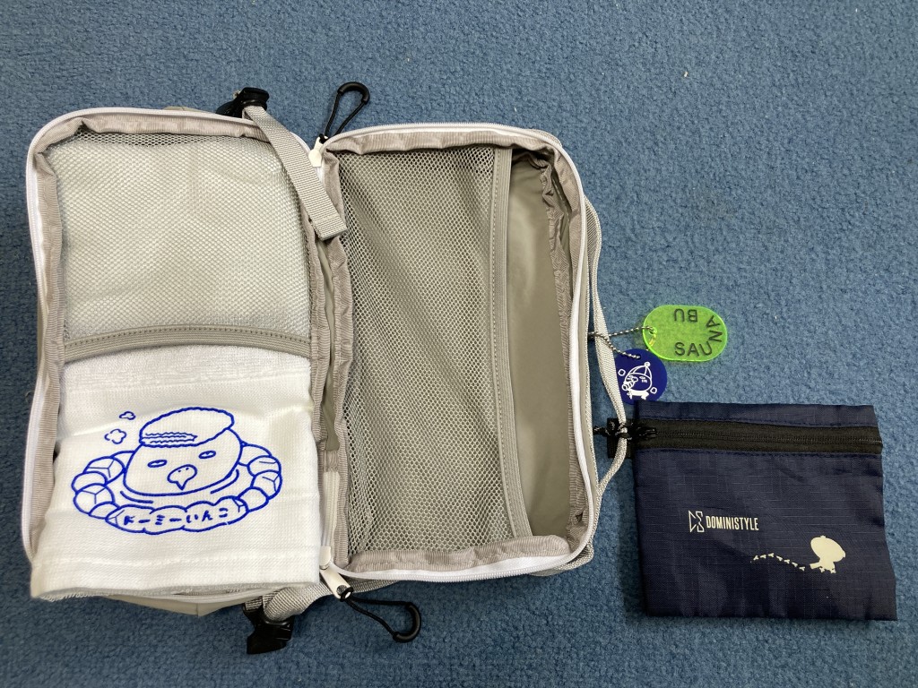 コクヨSAUNA BU×ドーミーインサウナポーチ タオル ミニポーチ